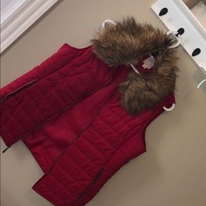 Fall Vest - Red & Medium fit